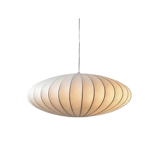 Silk Pendant Light - Solaira - Japandi Ceiling Lamp - Modern Home Decor