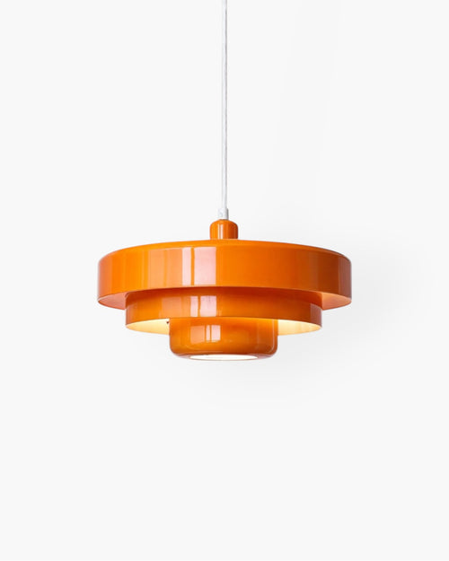 Pendant Ceiling Light - Cascadia - Retro Orange Style - Modern Statement Lighting