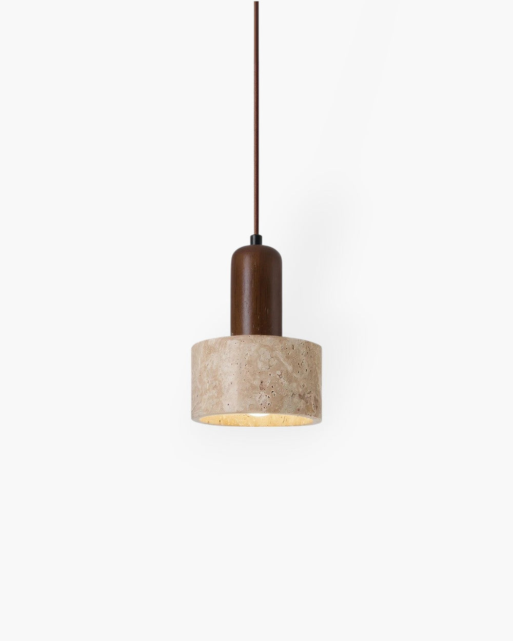 Pendant Ceiling Light - Travaro - Minimal Stone Look - Modern Hanging Fixture