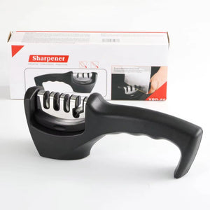 ProSharp | 4-Stage Knife Sharpener with Ergonomic Handle & Safety Grip | Versatile Tool for Kitchen Knives and Scissors 5