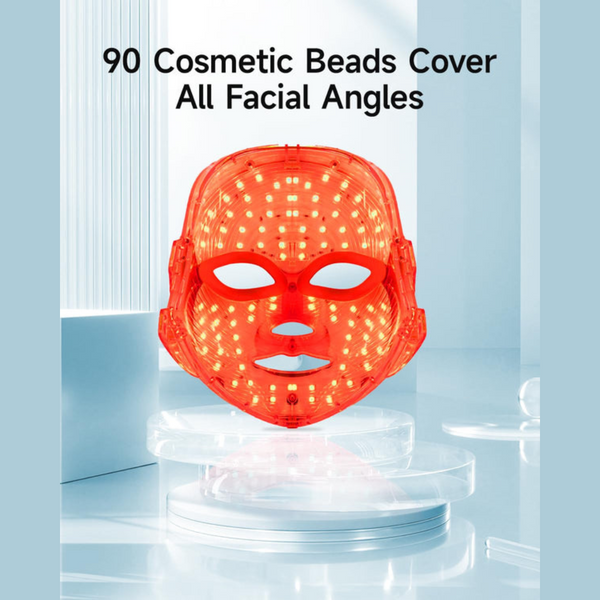 Radiant Glow | LED Face Mask with 90 Medical Grade Lights ? Anti-Aging Red Light Therapy for Youthful Skin 5