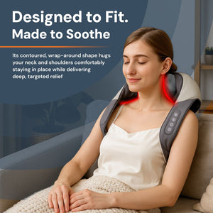 RelaxEase | Wireless Neck and Shoulder Massager with Ergonomic Design ? Portable Pain Relief for Muscle Tension 2