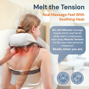 RelaxEase | Wireless Neck and Shoulder Massager with Ergonomic Design ? Portable Pain Relief for Muscle Tension 3
