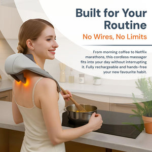 RelaxEase | Wireless Neck and Shoulder Massager with Ergonomic Design ? Portable Pain Relief for Muscle Tension 5