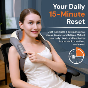 RelaxEase | Wireless Neck and Shoulder Massager with Ergonomic Design ? Portable Pain Relief for Muscle Tension 6