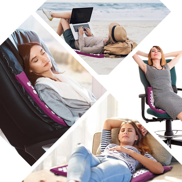 Relaxation Essentials | Acupressure Mat & Pillow Set with Portable Design ? Stress Relief & Energy Restoration 7