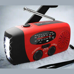 Solentra Emergency Radio - Hand Crank - Solar Charging - 2000mAh Power Bank