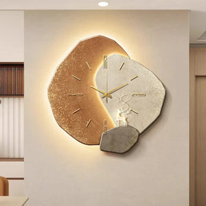 Wooden Wall Clock - ArtiGlow - Scandinavian Design - Silent Bamboo Clock