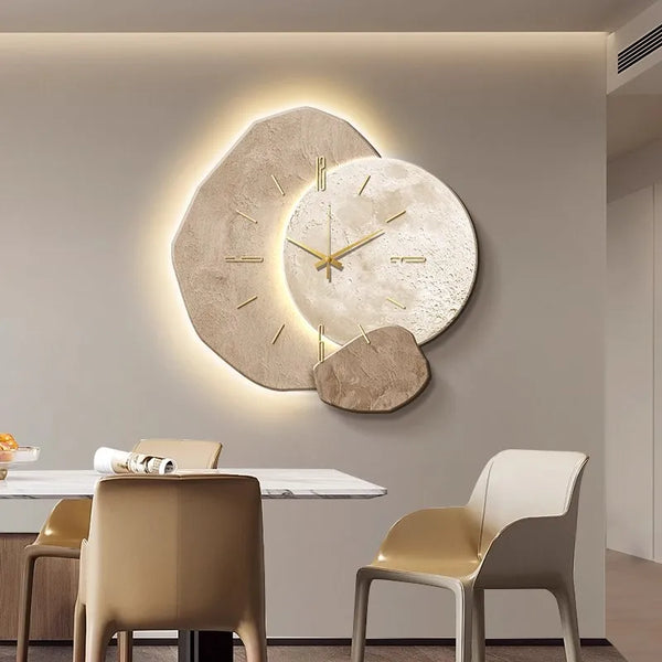 Wooden Wall Clock - ArtiGlow - Scandinavian Design - Silent Bamboo Clock