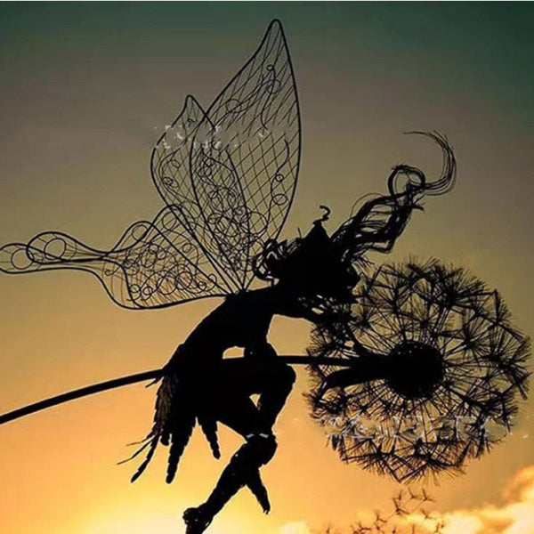 Fairy Garden Sculpture - Enchantia - Dancing Angel Figurine - Outdoor Lawn Decor