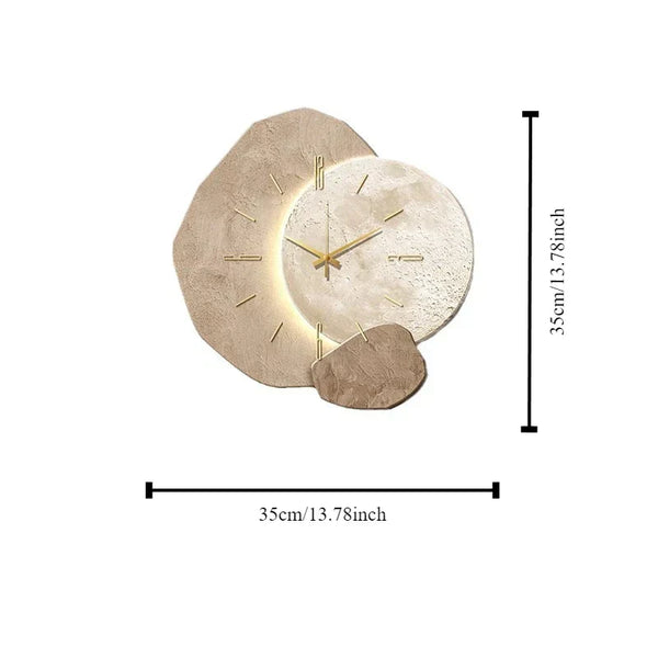 Wooden Wall Clock - ArtiGlow - Scandinavian Design - Silent Bamboo Timepiece