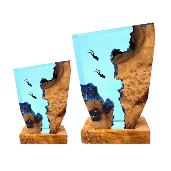 Table Lamp - Majestica - Ocean Diver Design - Adjustable Light Feature