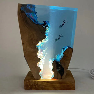 Table Lamp - Majestica - Ocean Diver Design - Adjustable Light Feature