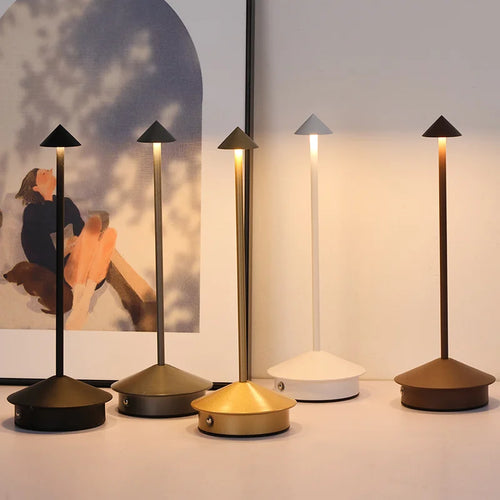 LED Table Lamp - Luminix - Dimmable Touch Light - USB Rechargeable Desk Lamp