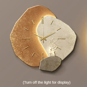 Wooden Wall Clock - ArtiGlow - Scandinavian Design - Silent Bamboo Clock