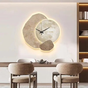 Wooden Wall Clock - ArtiGlow - Scandinavian Design - Silent Bamboo Clock