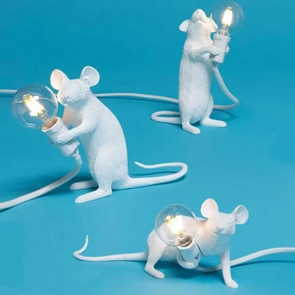 Mouse Lamp - Mousika - Playful Animal Design - Cozy Room Light