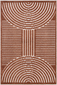 Deron Brown Washable Area Rug