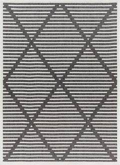 Anah 3D Black Outdoor Rug