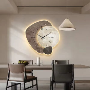 Wooden Wall Clock - ArtiGlow - Scandinavian Design - Silent Bamboo Clock
