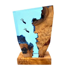 Table Lamp - Majestica - Ocean Diver Design - Adjustable Light Feature