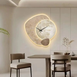 Wooden Wall Clock - ArtiGlow - Scandinavian Design - Silent Bamboo Clock