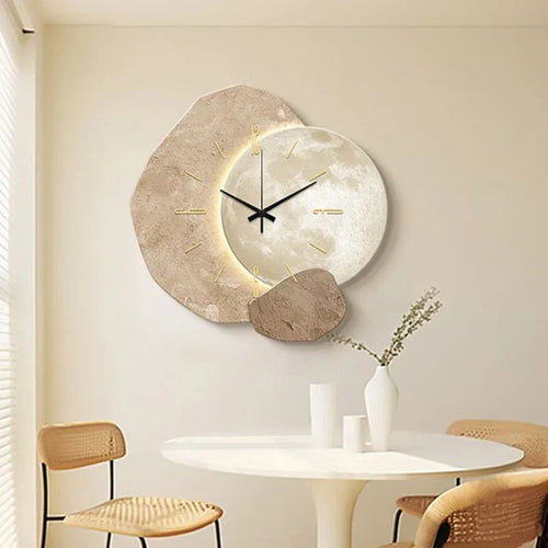 Wooden Wall Clock - ArtiGlow - Scandinavian Design - Silent Bamboo Clock