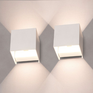Cube Wall Lamp - Luxora - Easy Install Lighting - Adjustable Brightness
