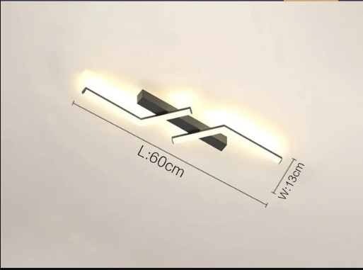 LED Ceiling Light - Luxera - Modern Linear Fixture - Dimmable Room Lighting