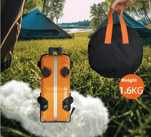 Portable Double Burner Camping Gas Stove | Folding Butane Cooktop 2.5kW Power | Outdoor Cooking Stove