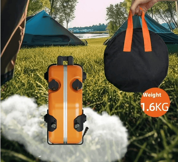 Portable Double Burner Camping Gas Stove | Folding Butane Cooktop 2.5kW Power | Outdoor Cooking Stove