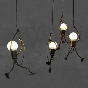 Iron Man Pendant Light – Lumiron – Modern Industrial Style – Fun Ceiling Lighting
