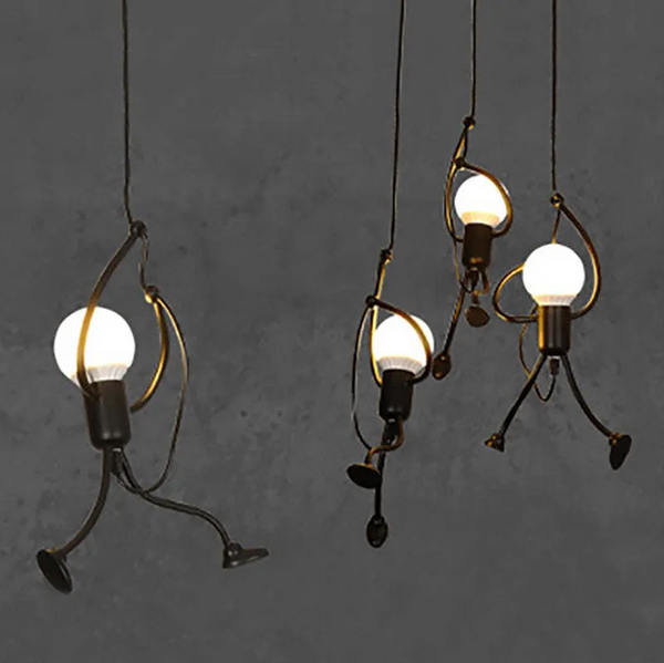 Iron Man Pendant Light – Lumiron – Modern Industrial Style – Fun Ceiling Lighting