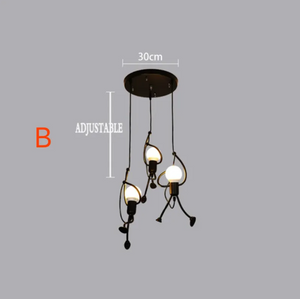 Iron Man Pendant Light – Lumiron – Modern Industrial Style – Fun Ceiling Lighting