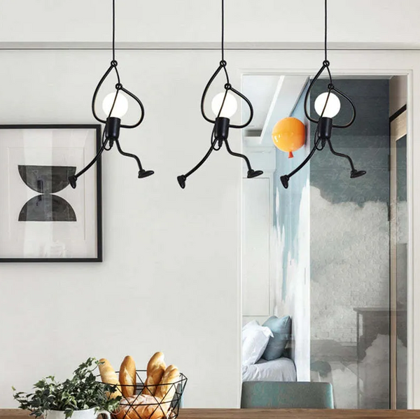 Iron Man Pendant Light – Lumiron – Modern Industrial Style – Fun Ceiling Lighting