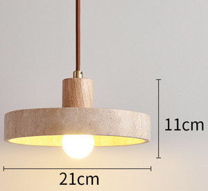 Pendant Ceiling Light - Terruva - Travertine Stone Look - Modern Kitchen Lighting
