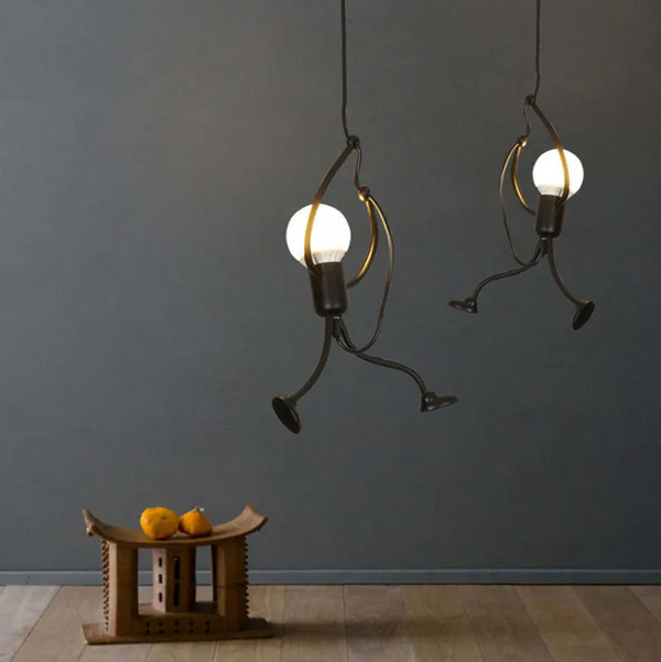 Iron Man Pendant Light – Lumiron – Modern Industrial Style – Fun Ceiling Lighting