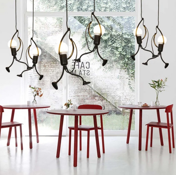 Iron Man Pendant Light – Lumiron – Modern Industrial Style – Fun Ceiling Lighting