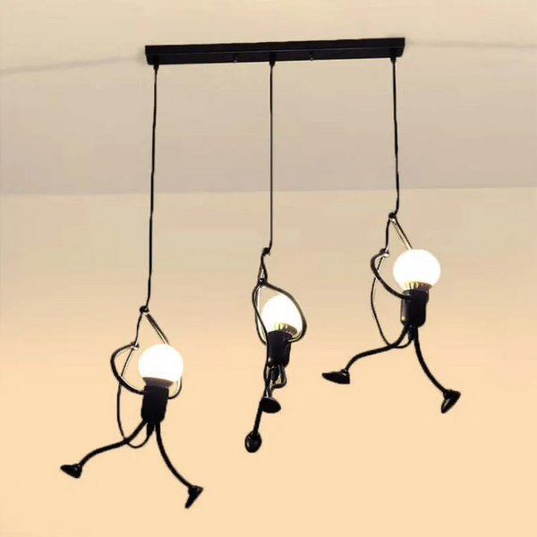 Iron Man Pendant Light – Lumiron – Modern Industrial Style – Fun Ceiling Lighting