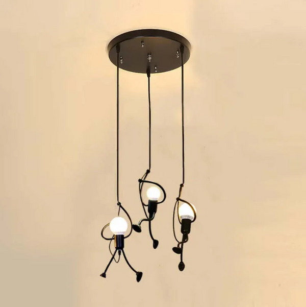 Iron Man Pendant Light – Lumiron – Modern Industrial Style – Fun Ceiling Lighting