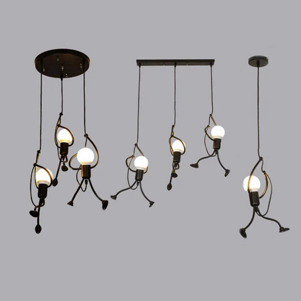Iron Man Pendant Light – Lumiron – Modern Industrial Style – Fun Ceiling Lighting