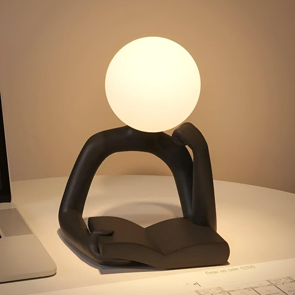 Table Lamp - Luxora - Abstract Resin Design - Modern Desk Lighting
