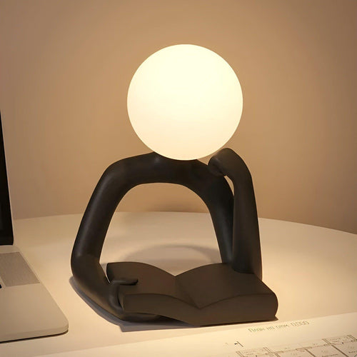 Table Lamp - Luxora - Abstract Resin Design - Modern Desk Lighting