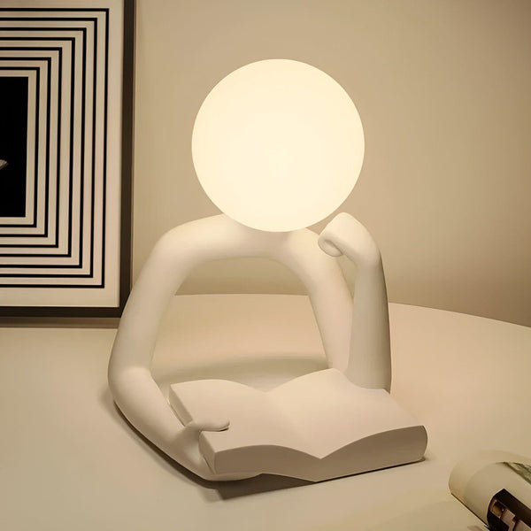 Table Lamp - Luxora - Abstract Resin Design - Modern Desk Lighting