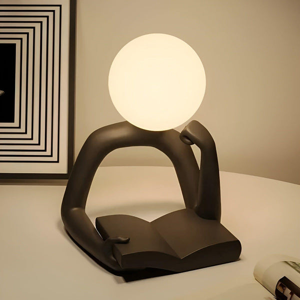 Table Lamp - Luxora - Abstract Resin Design - Modern Desk Lighting