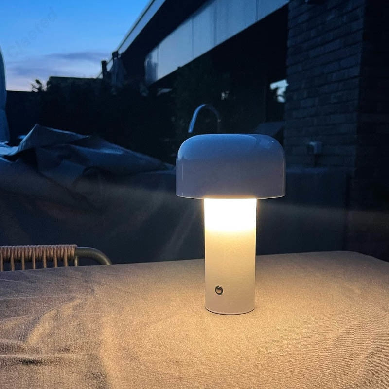 Touch Bedside Lamp – Glimora – Portable USB Rechargeable – Modern Room Lighting