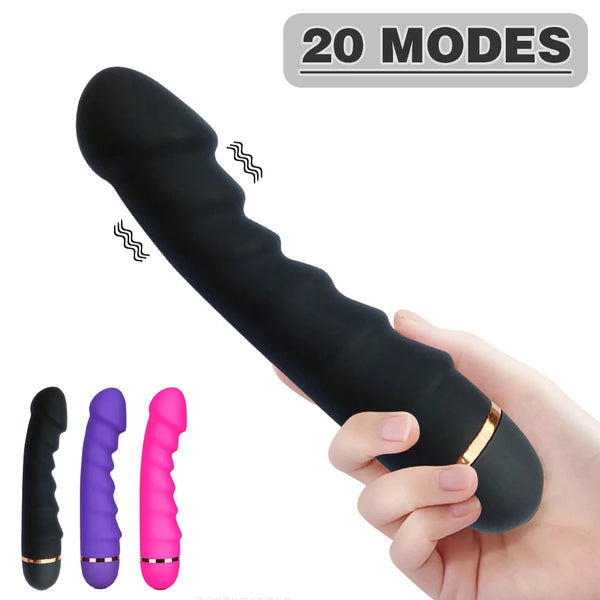 Sensual Bliss | 20-Mode Silicone Vibrator with Strong Motor | Realistic Design for Ultimate Pleasure 0