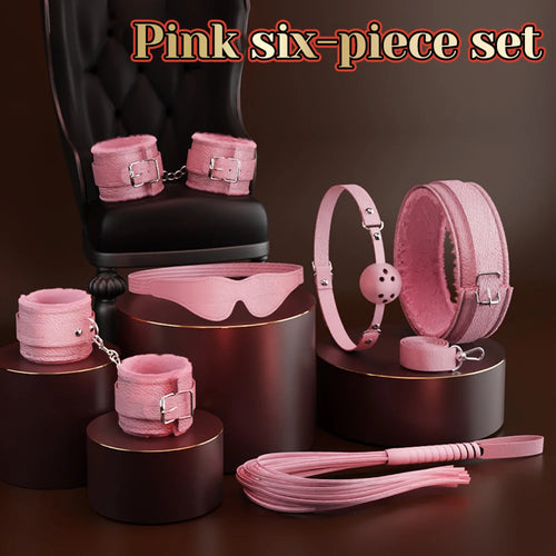 Sensual Play | BDSM Bondage Kit with Leather Whip & Nipple Clamps | Complete Set for Adventurous Couples 7