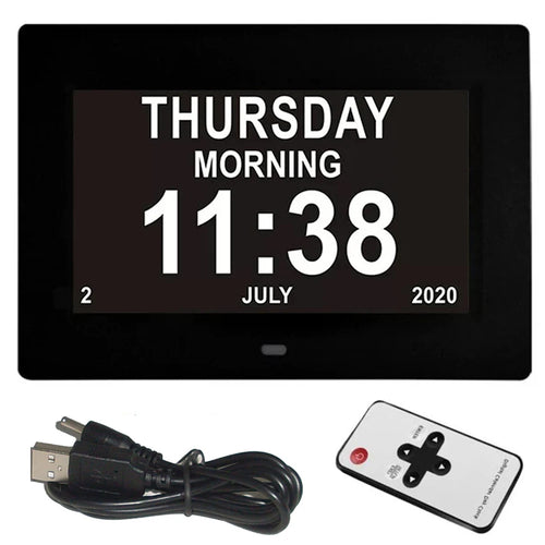 Smart LED Digital Clock with 12 Alarms & Multi-Language Support ? Perfect Reminder for Elders 0