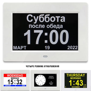 Smart LED Digital Clock with 12 Alarms & Multi-Language Support ? Perfect Reminder for Elders 1